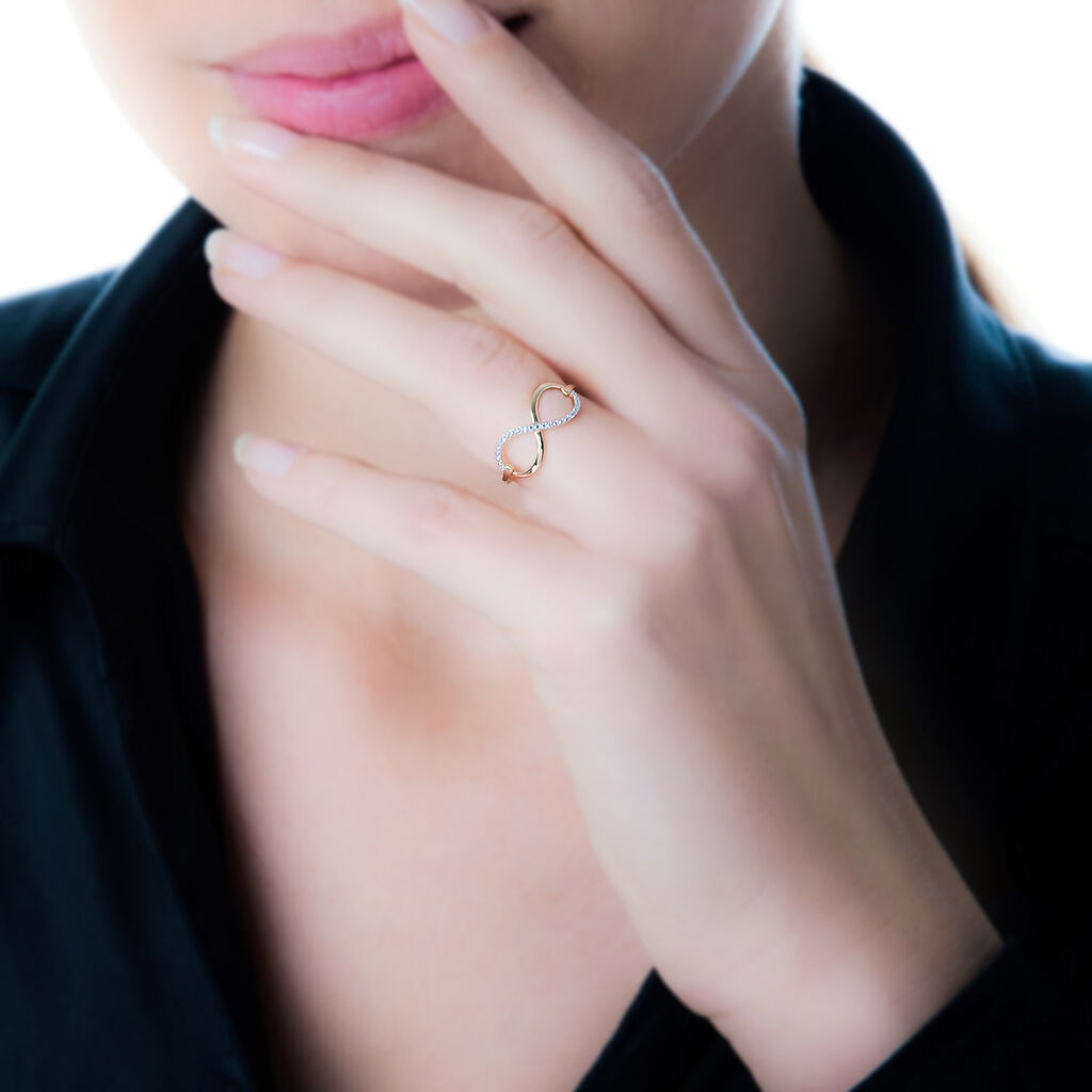 Bague Anais Or Rose Diamant - Spannringe Damen | OROVIVO