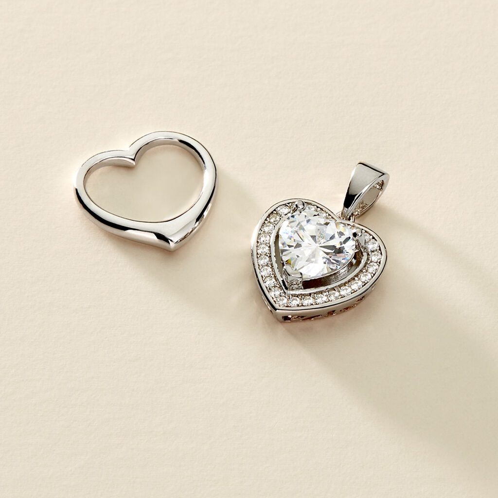 ALEXIA HERZ 1 Damen Anh&auml;nger Silber 925 Herz