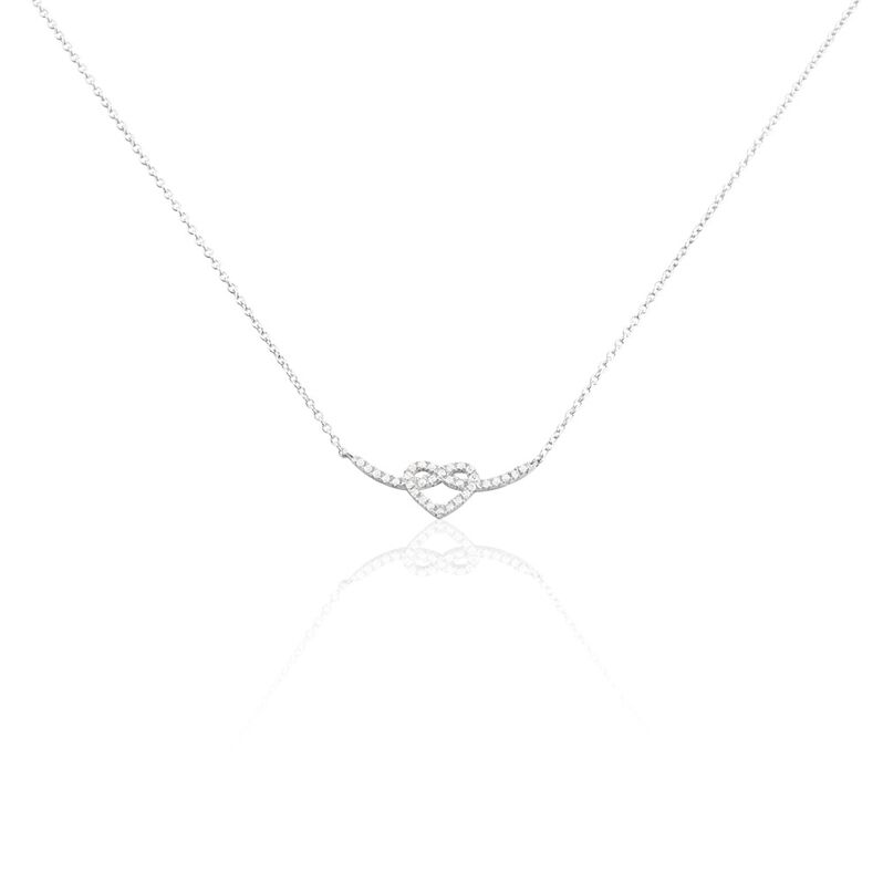 Collier Argent Icovellauna Oxydes De Zirconium Serti Griffes - Spannringe Damen | OROVIVO