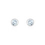 Damen Ohrstecker Weißgold 375 Blauer Topas 4mm