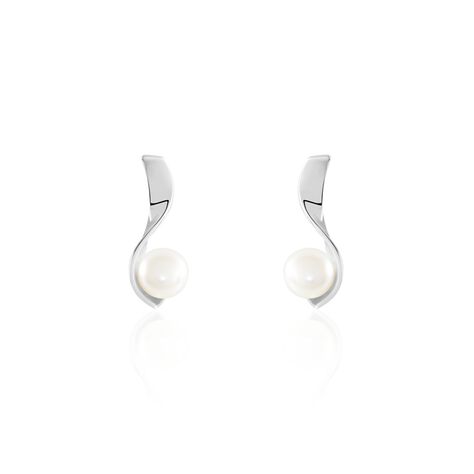 Damen Ohrstecker Lang Silber 925 Zuchtperle - Ohrstecker Damen | OROVIVO