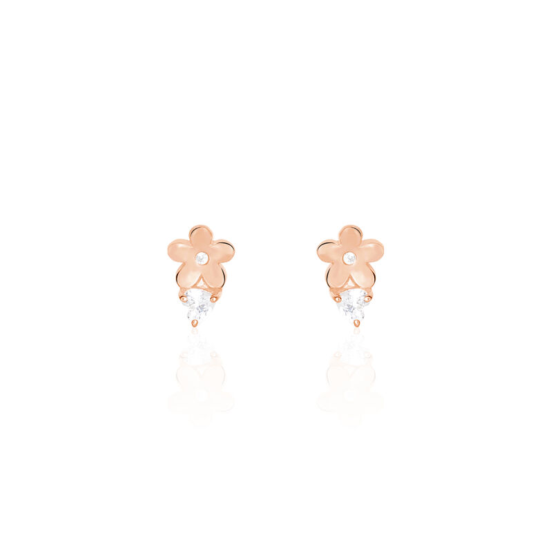 Boucles D'oreilles Sevinc Argent Rose - Spannringe Damen | OROVIVO