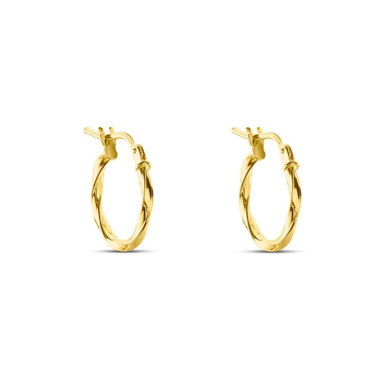 Orecchini A Cerchio Gold Essence Oro Giallo - Spannringe Damen | OROVIVO