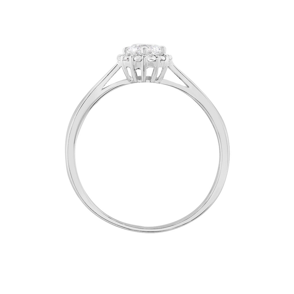 Bague Or Weiss  Et Oxydes - Spannringe Damen | OROVIVO