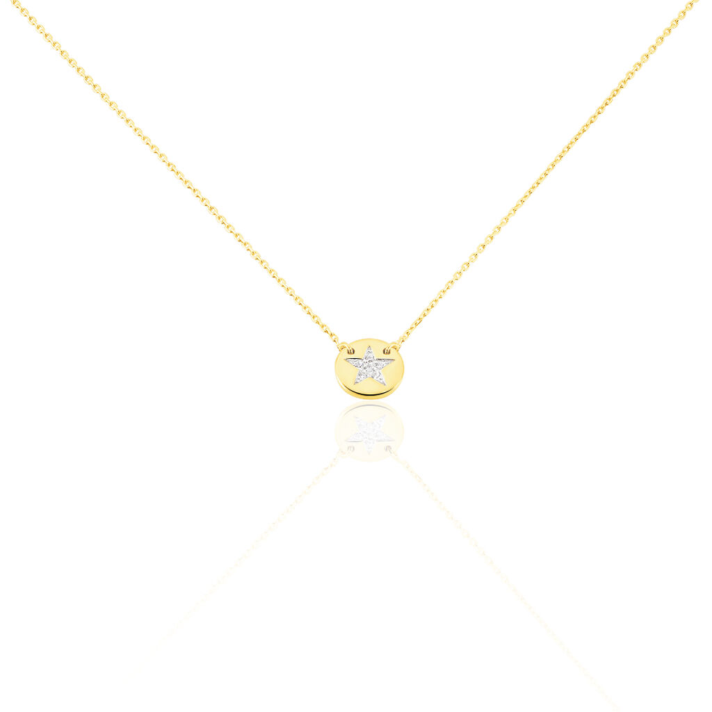 Damen Halskette Gold 375 Zirkonia Stern - Halsketten Damen | OROVIVO