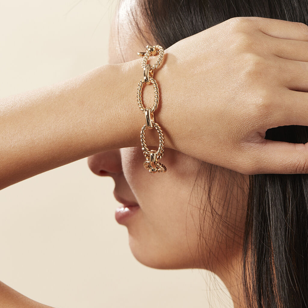 Damen Armkette Messing Gold plattiert - Armbänder Damen | OROVIVO