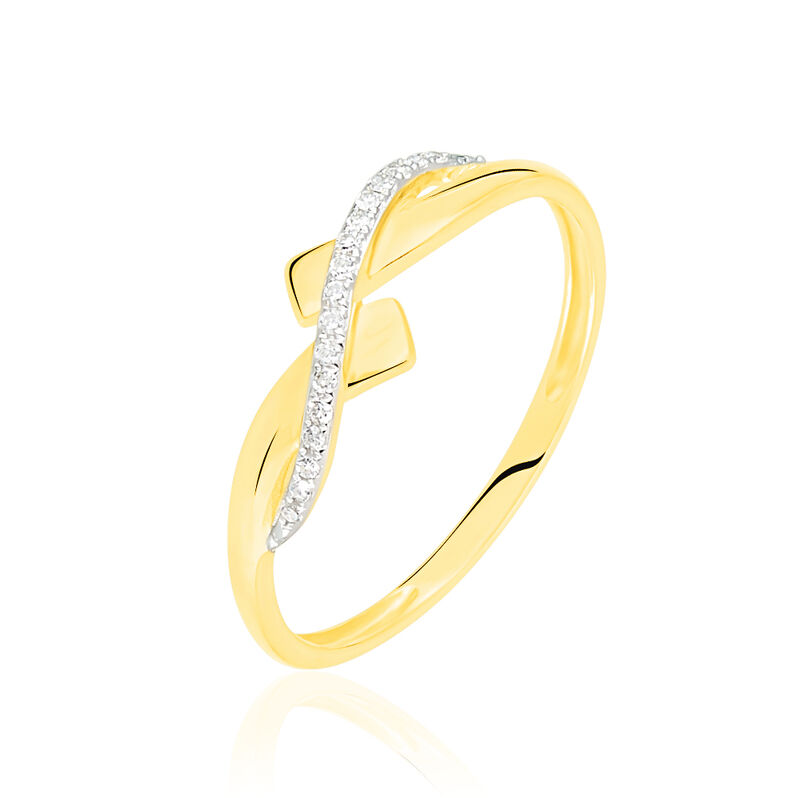 Bague Beata Or Jaune Diamant - Spannringe Damen | OROVIVO