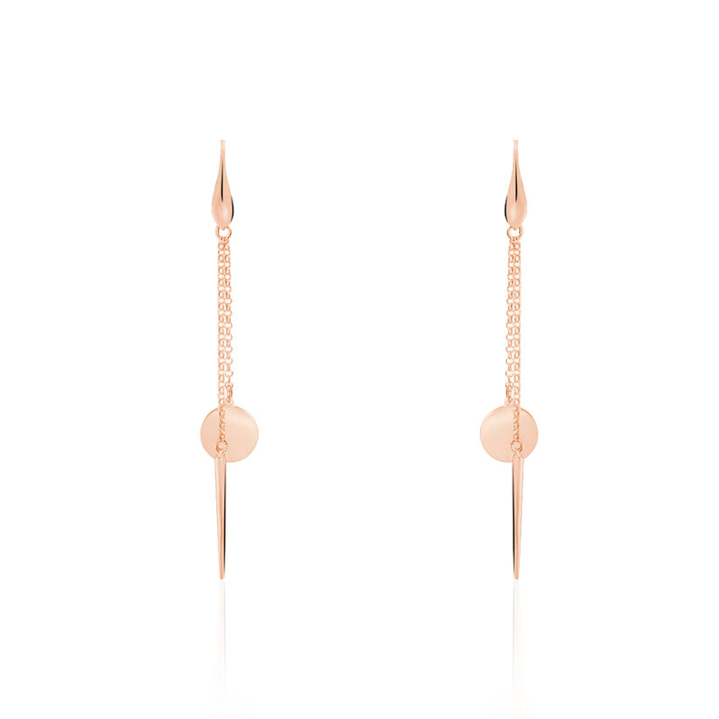 Boucles D'oreilles Pendantes Daina Argent Rose - Spannringe Damen | OROVIVO
