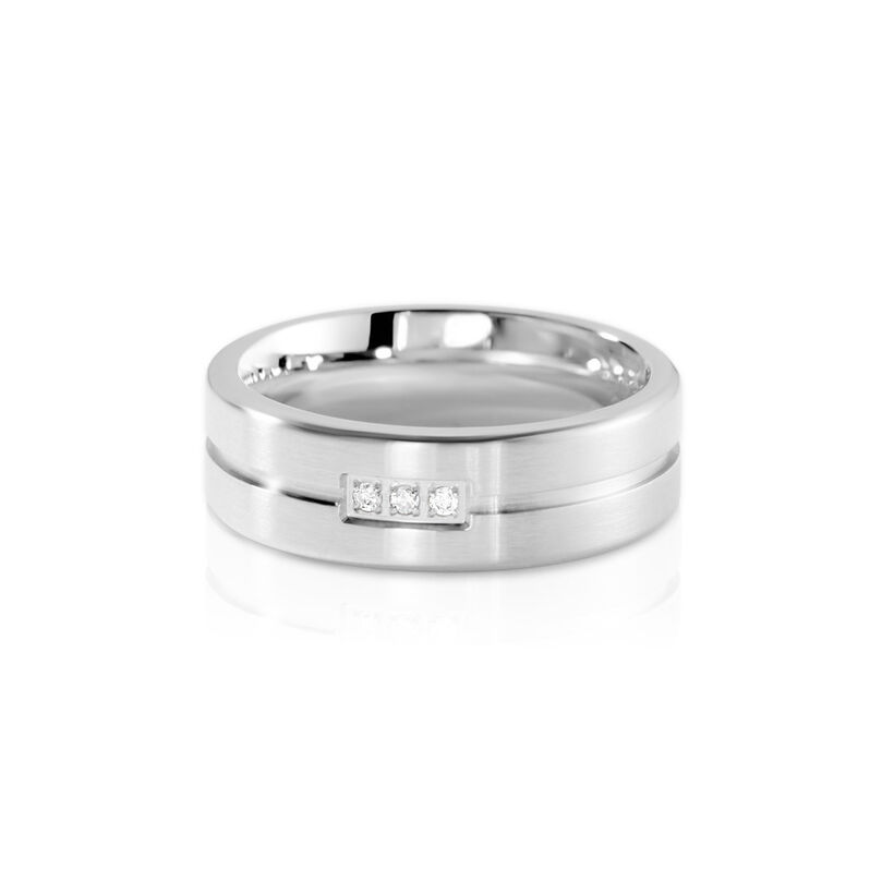 Damen Ring Edelstahl Rund Weiß Bond 60mm - Neuheiten Damen | OROVIVO