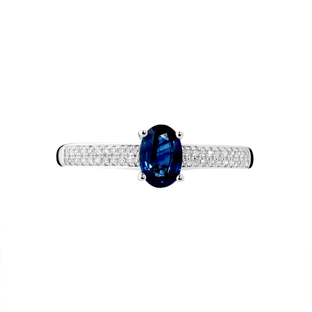 Bague Or Weiss Crista Saphir - Spannringe Damen | OROVIVO