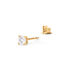 AURELA Damen Ohrstecker Gold 585 (14 Karat) Synthetischer Diamant Wei&szlig; 0,25 ct