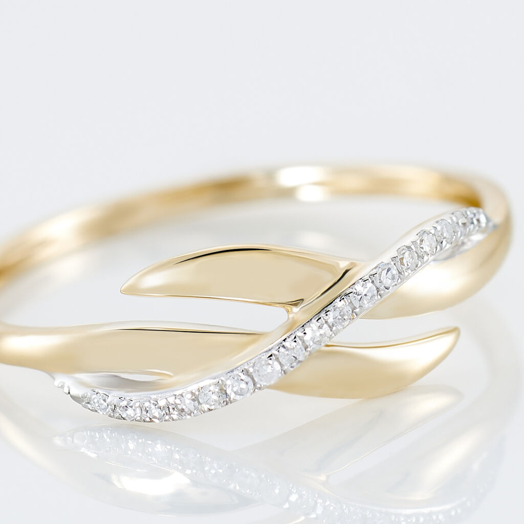 Bague Ester Or Jaune Diamant - Spannringe Damen | OROVIVO