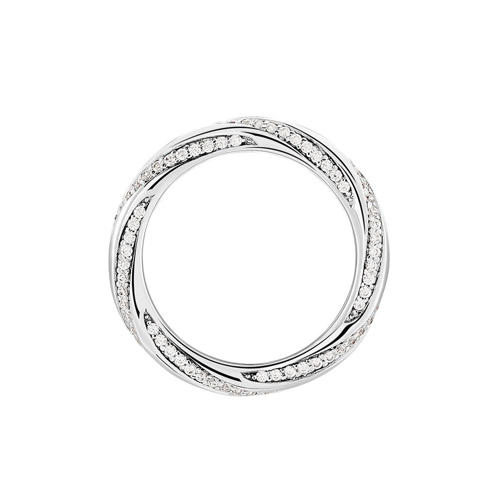 Damen Ring Silber Silber 925 Zirkonia Demi  - Ringe mit Stein Damen | OROVIVO