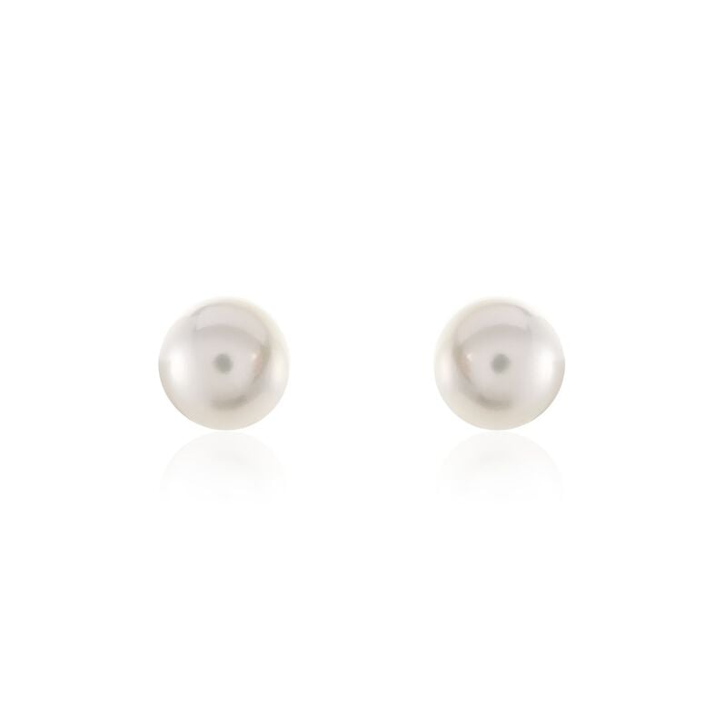 Damen Perlenohrringe Gold 585 Zuchtperle 8-9mm Grace - Ohrstecker Damen | OROVIVO