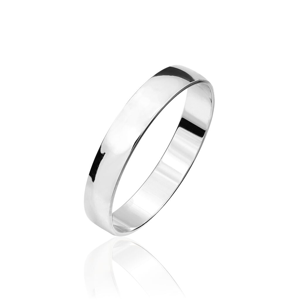 Alliance Julie Ruban Classique Or Blanc - Spannringe Familie | OROVIVO