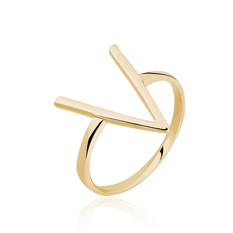 Bague Plaque Or Jaune - Spannringe Damen | OROVIVO