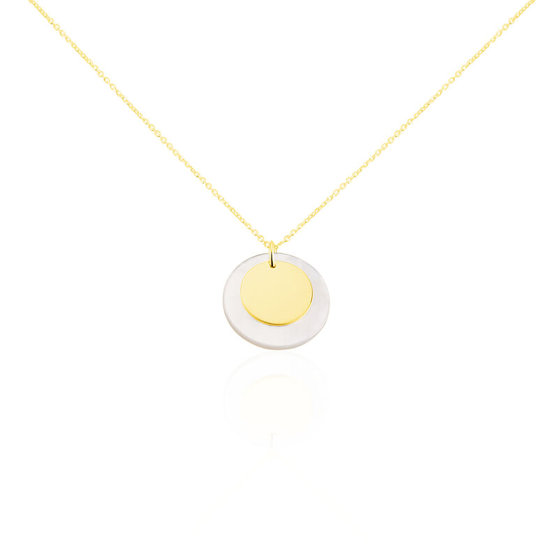Collier Or Jaune Abani Pastille Nacre 42cm - Spannringe Damen | OROVIVO