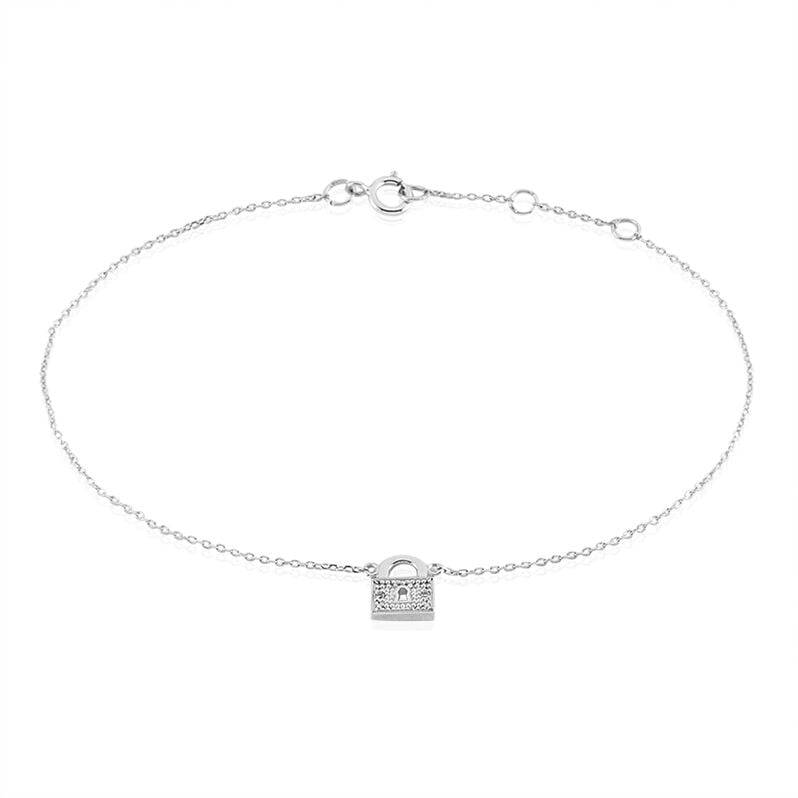 Bracelet Orleaneae Or Blanc Diamant - Spannringe Damen | OROVIVO