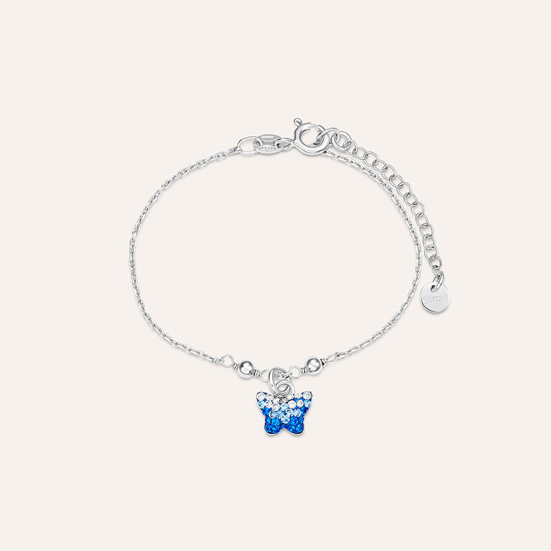 Bracciale Silver Baby Argento Rodiato Cristallo - Spannringe Kinder | OROVIVO