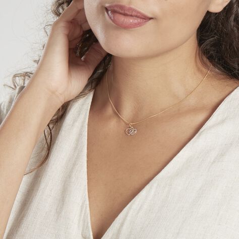 Anhänger Gold 375 Bicolor Herz - Schmuckanhänger Damen | OROVIVO