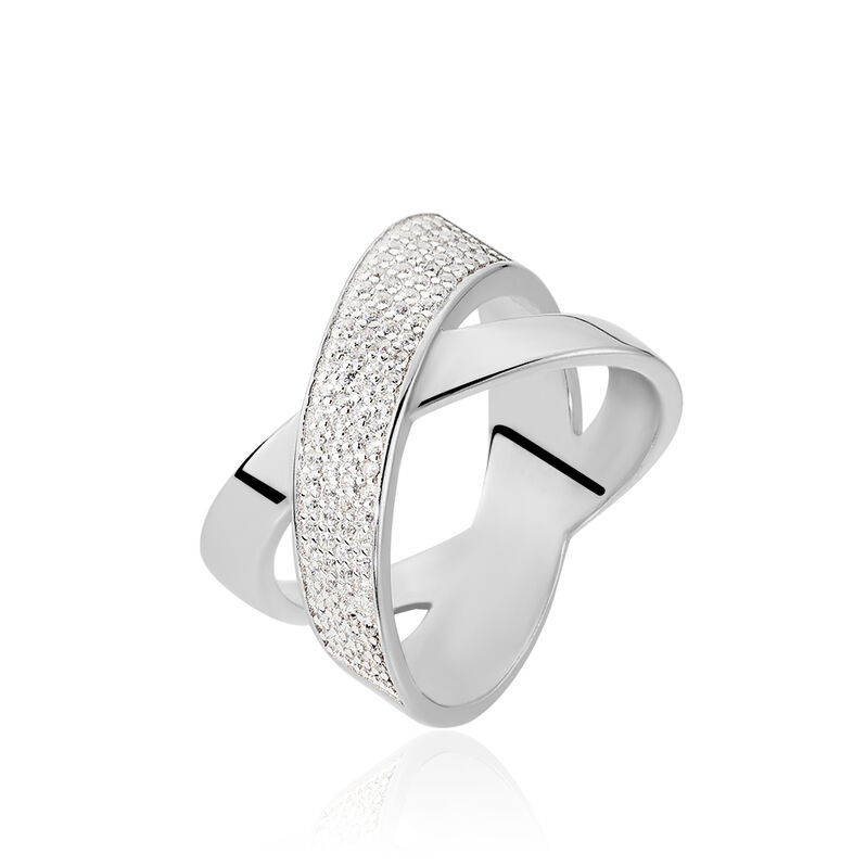 Bague  Argent Et Oxydes - Spannringe Damen | OROVIVO