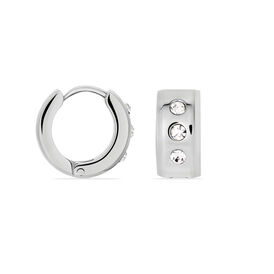 Damen Creolen Edelstahl Zirkonia 13mm - Creolen Damen | OROVIVO