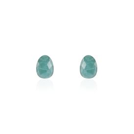 Damen Ohrstecker Silber 925 vergoldet Amazonit - Ohrstecker Damen | OROVIVO