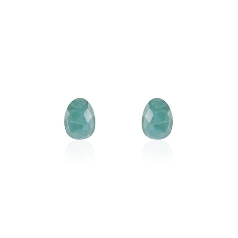 Damen Ohrstecker Silber 925 vergoldet Amazonit - Ohrstecker Damen | OROVIVO