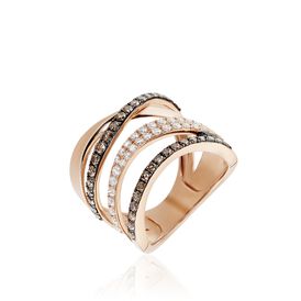 Damenring Roségold 750 Diamanten 0,664ct - Ringe mit Edelsteinen Damen | OROVIVO