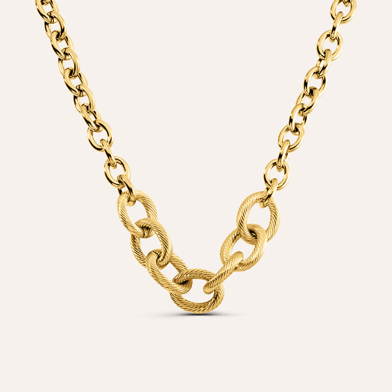 Catena Radiance Acciaio Dorato - Spannringe Damen | OROVIVO