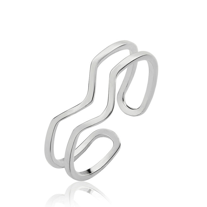 Bague Argent Blanc - Spannringe Damen | OROVIVO