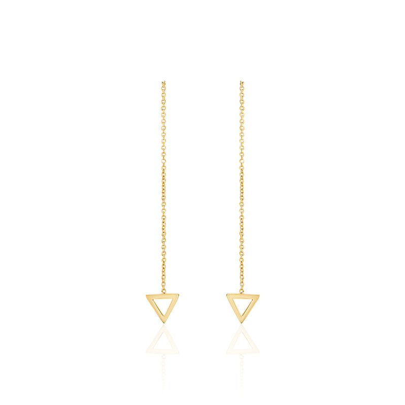 Boucles D'oreilles Plaque Or Jaune Inna - Spannringe Damen | OROVIVO