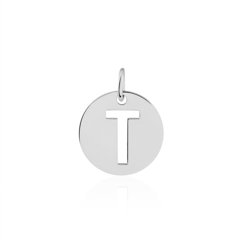 Pendentif Argent Elio Pastille Lettre T - Spannringe Familie | OROVIVO