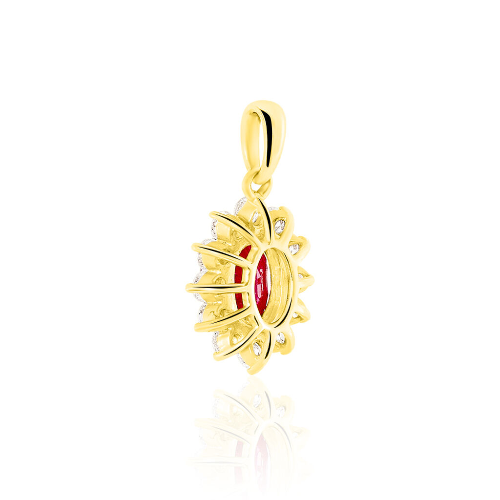 Pendentif Dimitri Or Jaune  Rubis - Spannringe Damen | OROVIVO