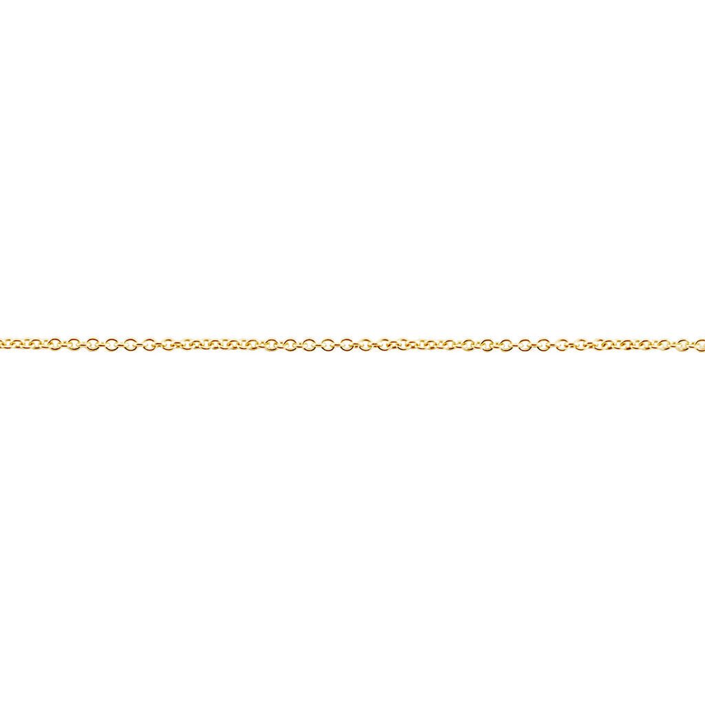 Unisex Ankerkette Gold 375 , Kette ohne Stein
