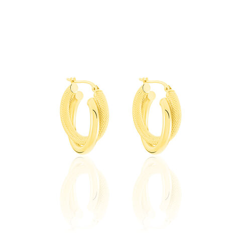 AMELIE Damen Creolen Gold 375 (9 Karat) B 3 mm - Creolen Damen | OROVIVO
