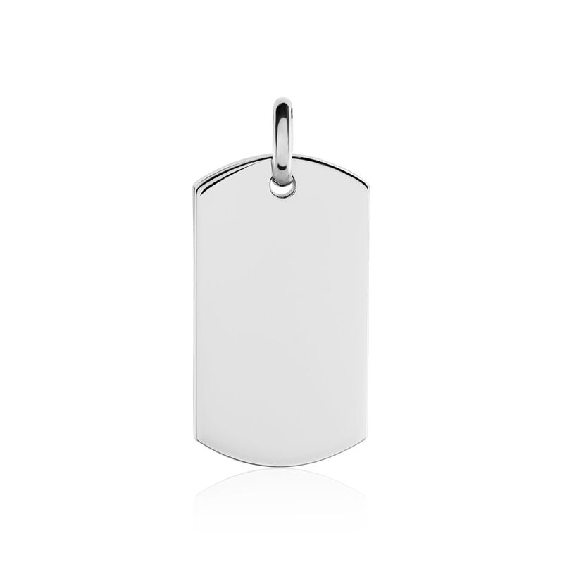 Kettenanhänger mit Gravur Silber 925 Dog Tag Marcel - Anhänger mit Gravur Unisex | OROVIVO
