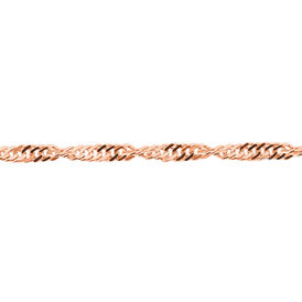 Damen Singapurkette Silber 925 Rosé Vergoldet 42cm - Ketten ohne Anhänger Damen | OROVIVO