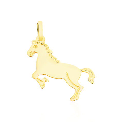 Anhänger Gold 375 Pferd - Schmuckanhänger Familie | OROVIVO