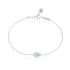 TANIA Damen Armband Silber 925 Synthetischer Stein Blau Tropfen