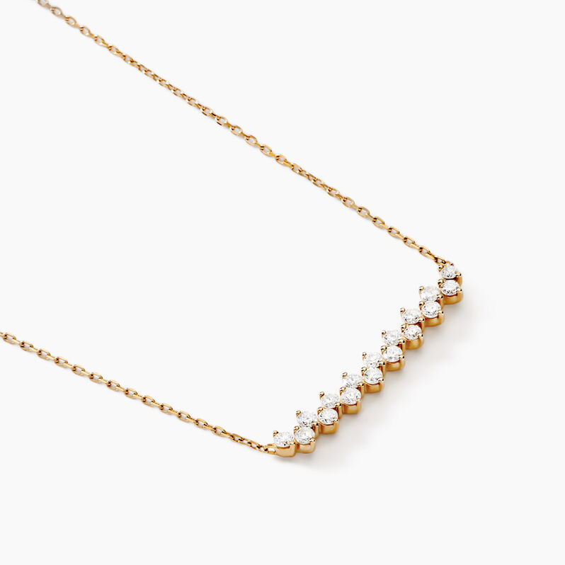 Collier Jodene Or Jaune Diamant Synthétique - Spannringe Damen | OROVIVO