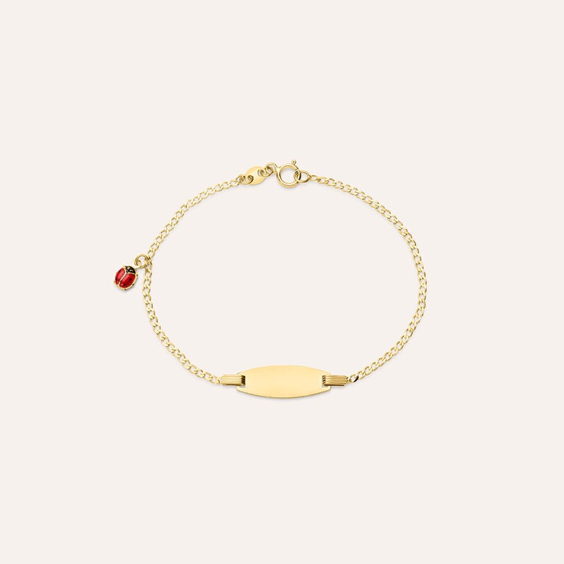 Bracciale Con Targhetta Holy Oro Giallo - Spannringe Kinder | OROVIVO