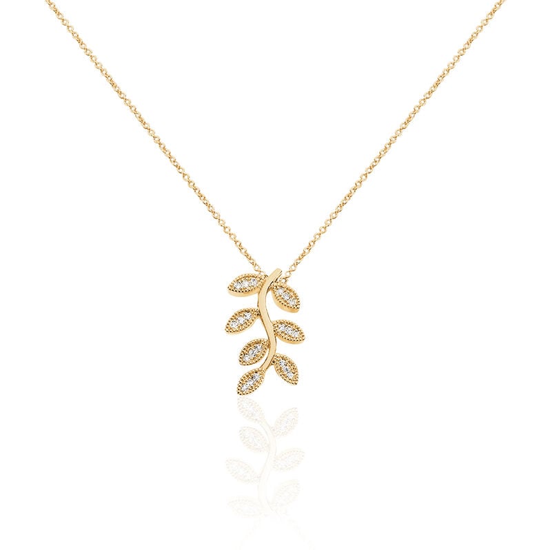 Collier Plaque Or Jaune Lenora - Spannringe Damen | OROVIVO