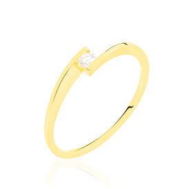Solitärring Gold 375 Diamant 0,05ct - Ringe mit Edelsteinen Damen | OROVIVO