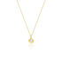 LUCY Damen Collier Silber vergoldet 925 Zirkonia Wei&szlig; 0,87 ct Blume
