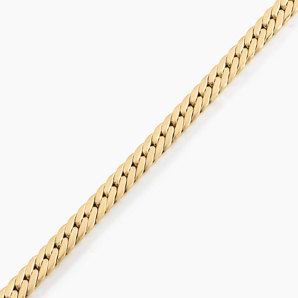 Bracelet Or Jaune Izel Maille Anglaise - Spannringe Damen | OROVIVO