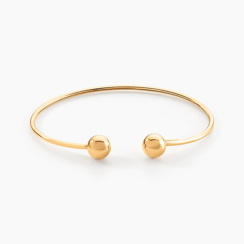 Bracelet Jonc Davina Boules Or Jaune - Spannringe Damen | OROVIVO