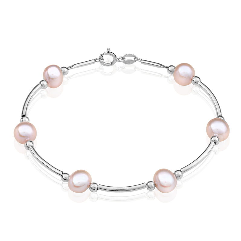 Bracelet Argent Perle De Culture - Spannringe Damen | OROVIVO
