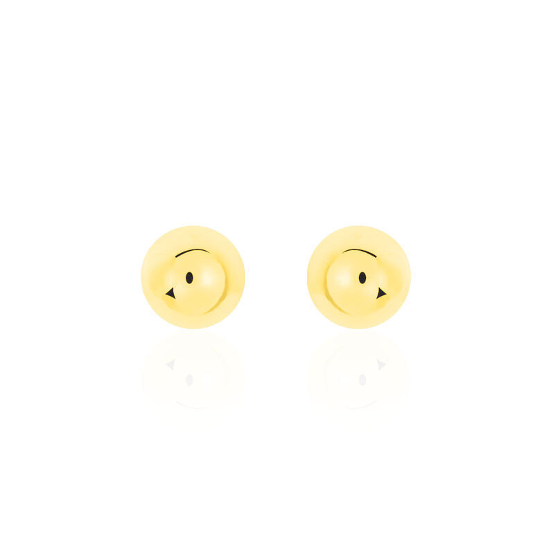 Damen Ohrstecker Silber 925 Vergoldet Kugel 5mm - Ohrstecker Damen | OROVIVO