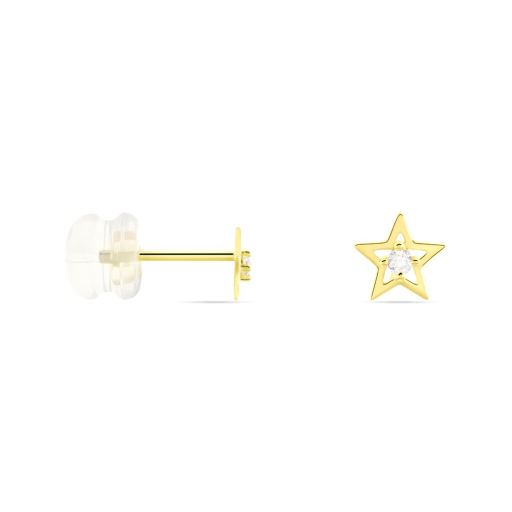 Ohrstecker Gold 375 Zirkonia Stern - Ohrstecker Familie | OROVIVO